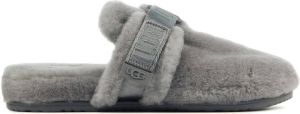 UGG Pantoffels Heren Sloffen Instappers Canvas Harde zool Open hiel 1118150 Grijs