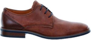 Van Lier Amalfi leren veterschoenen cognac