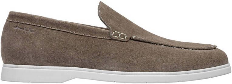 Van Lier Ascona suède loafers taupe