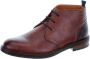 VANLIER Heren Veterschoenen Boston Cognac Bruin - Thumbnail 1