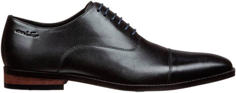 Van Lier Bregenz leren veterschoenen zwart
