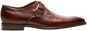 Van Lier Carvalho leren gespschoenen cognac