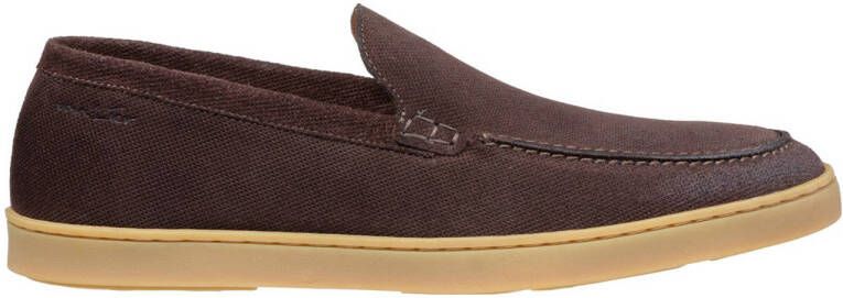 Van Lier Lugano suède loafers bruin