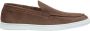 Van Lier Lugano suède loafers roest cognac - Thumbnail 1