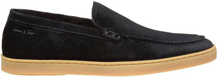 Van Lier Lugano suède loafers zwart