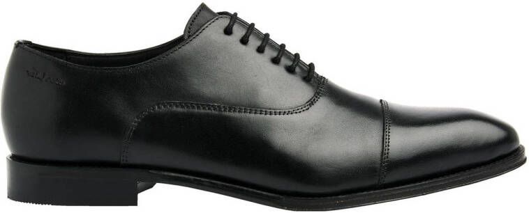 Van Lier Madison leren veterschoenen zwart