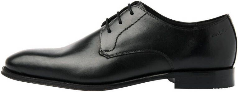 Van Lier Madison leren veterschoenen zwart