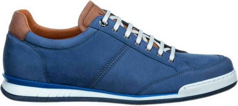 Van Lier nubuck sneakers blauw