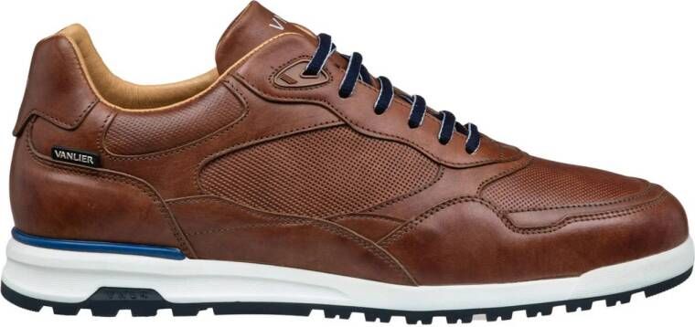 Van Lier Nubuck sneakers licht cognac