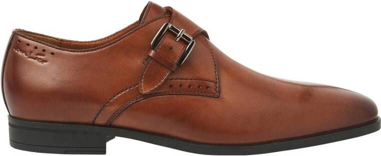 Van Lier Portofino leren gespschoenen cognac