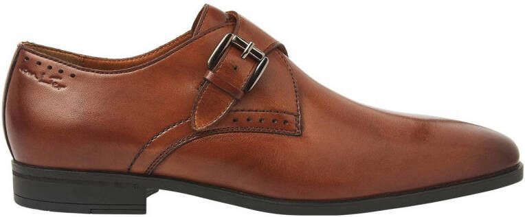 Van Lier Portofino leren gespschoenen cognac