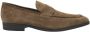 Van Lier Portofino suède loafers taupe - Thumbnail 1
