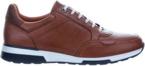 Van Lier Positano leren sneakers cognac