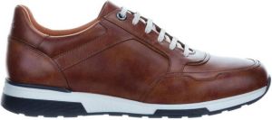 Van Lier Positano leren sneakers cognac