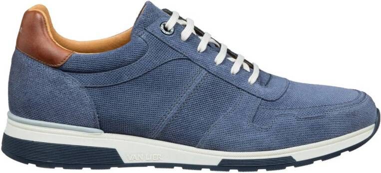 Van Lier Positano nubuck sneakers blauw