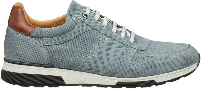 Van Lier Positano nubuck sneakers grijsblauw
