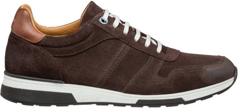 Van Lier Positano suède sneakers bruin