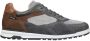 Van Lier Ravello leren sneakers grijs - Thumbnail 1