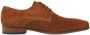 Van Lier Rhodes suède veterschoenen cognac - Thumbnail 1