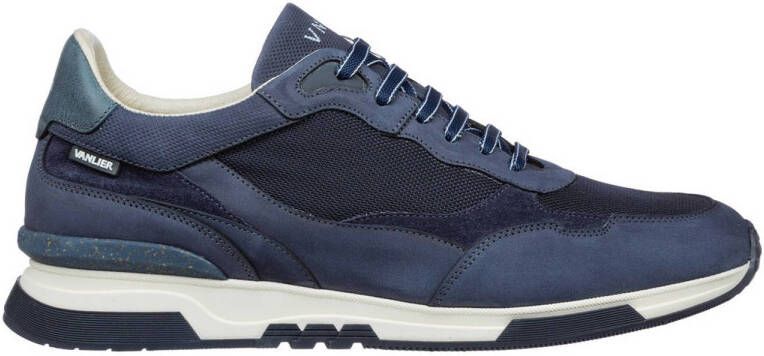 Van Lier Romeo nubuck sneakers donkerblauw