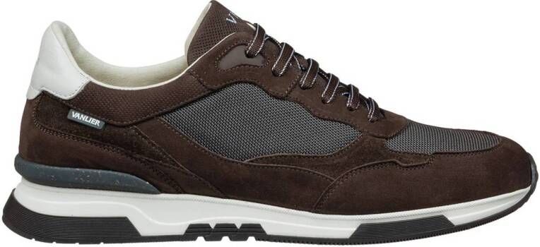 Van Lier Romeo nubuck sneakers donkerbruin