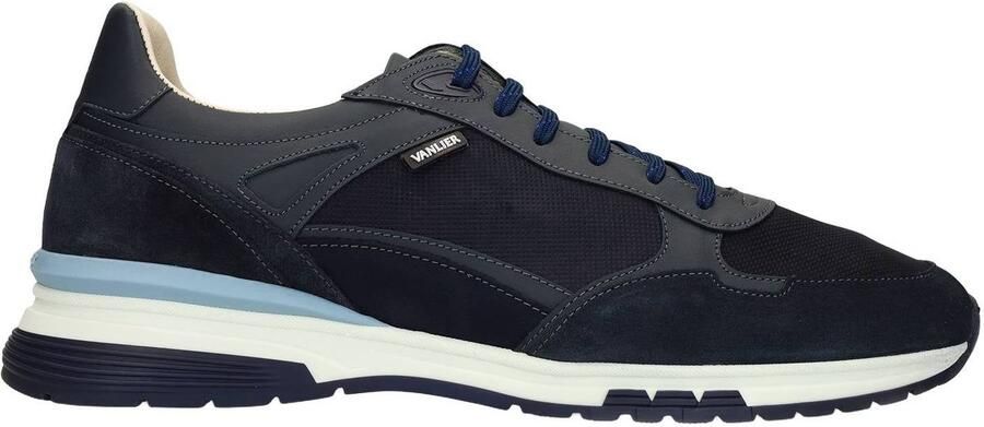 Van Lier Heren Donkerblauwe Veneto suède sneakers