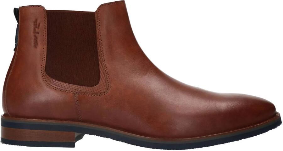 Van Lier Heren Cognac leren chelsea boots