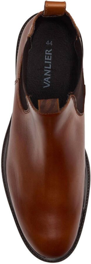 Van Lier Heren Cognac Bern leren chelsea boots - Foto 3
