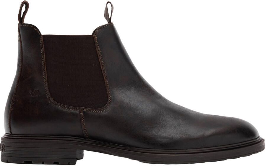 Van lier Zwarte leren chelsea boots