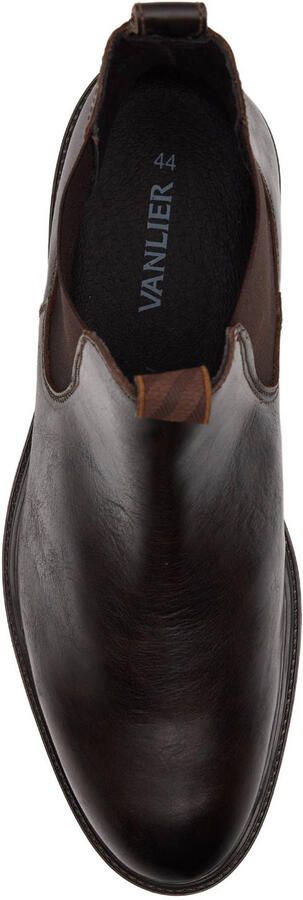 Van lier Zwarte leren chelsea boots - Foto 3