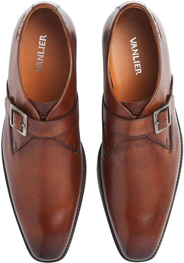 Van Lier leren gespschoenen cognac - Foto 2