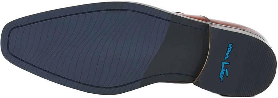 Van Lier leren gespschoenen cognac - Foto 3