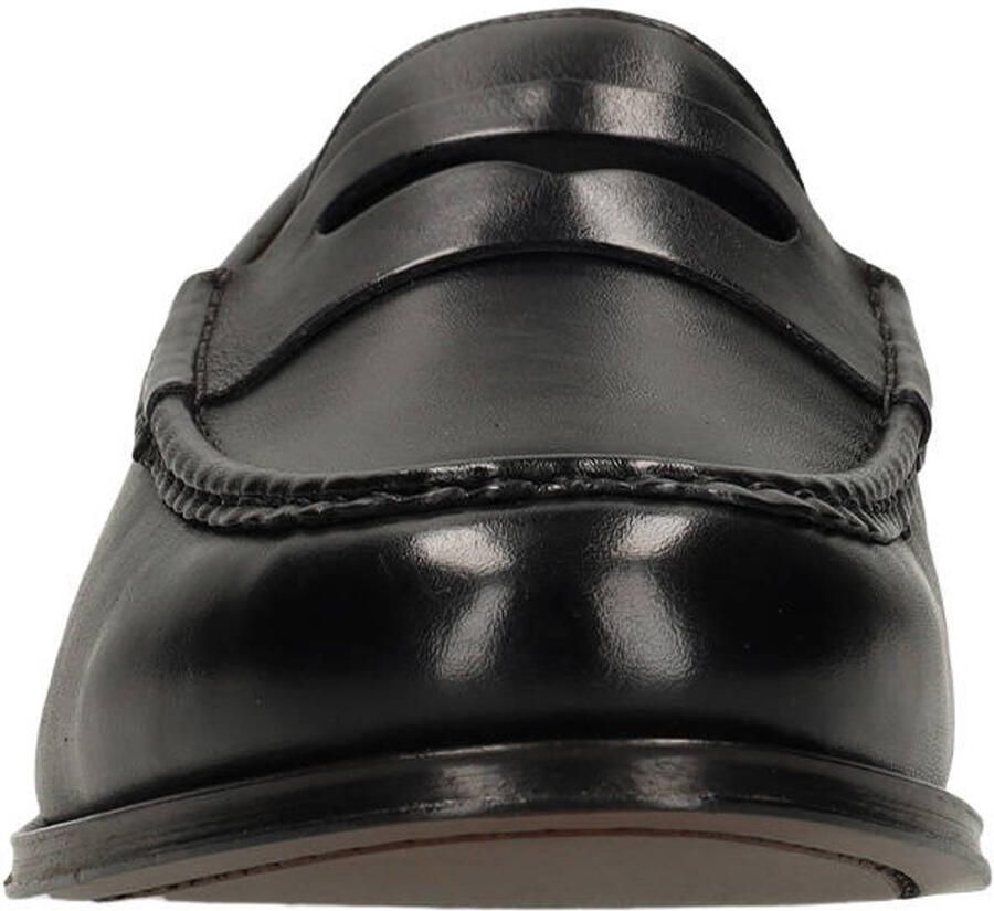 Van lier Zwarte Cambridge leren loafers - Foto 2