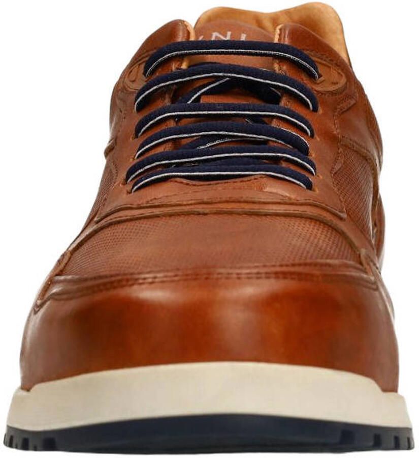 Van Lier Heren Cognac leren sneakers - Foto 2