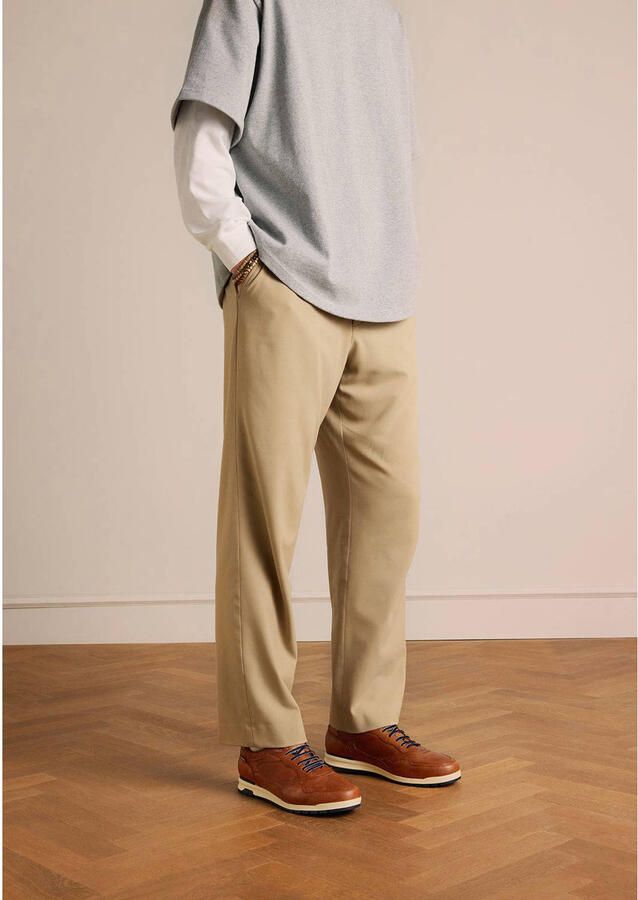 Van Lier Heren Cognac leren sneakers - Foto 3