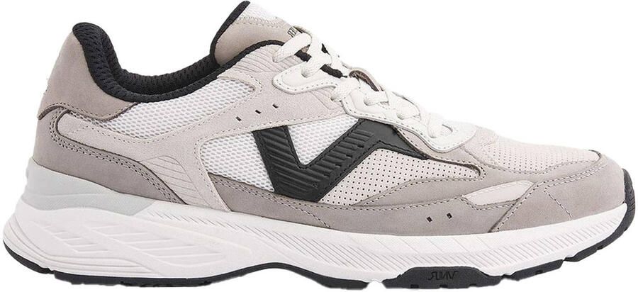 Van Lier leren sneakers wit blauw