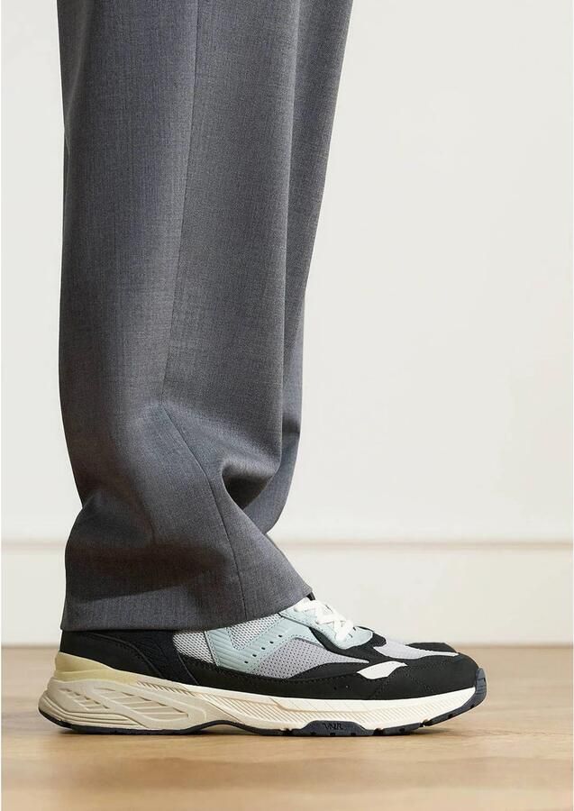Van Lier Heren Zwarte Cosmos nubuck sneakers - Foto 3