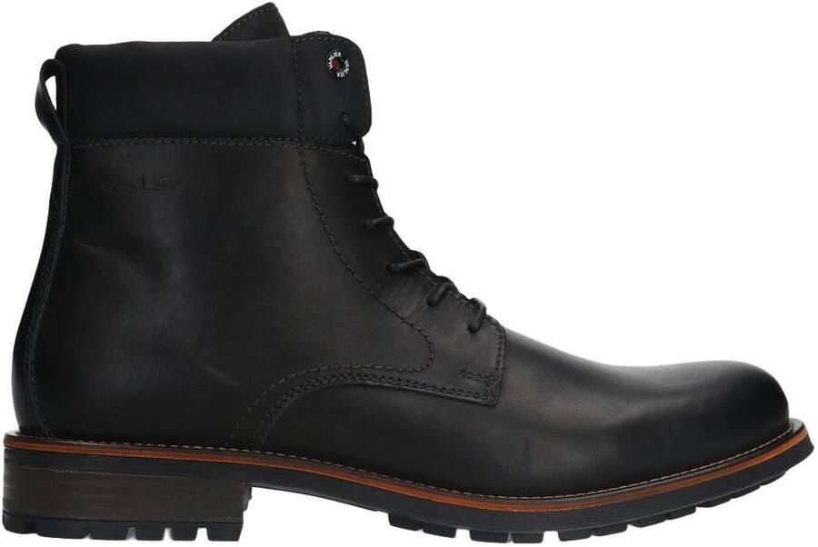 Van Lier Heren Zwarte Fritz leren veterboots