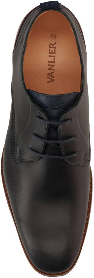 Van Lier Heren Blauwe leren veterschoenen - Foto 3
