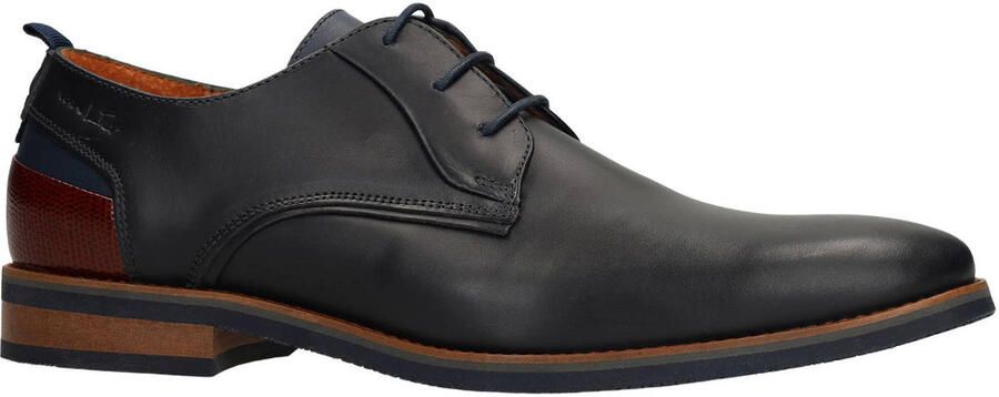 Van Lier Heren Blauwe leren veterschoenen - Foto 2