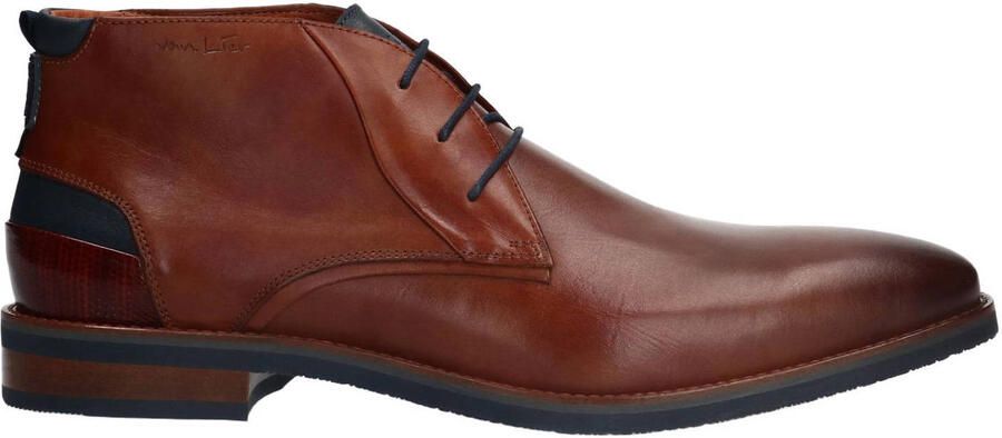 Van Lier Heren Cognac leren veterboots