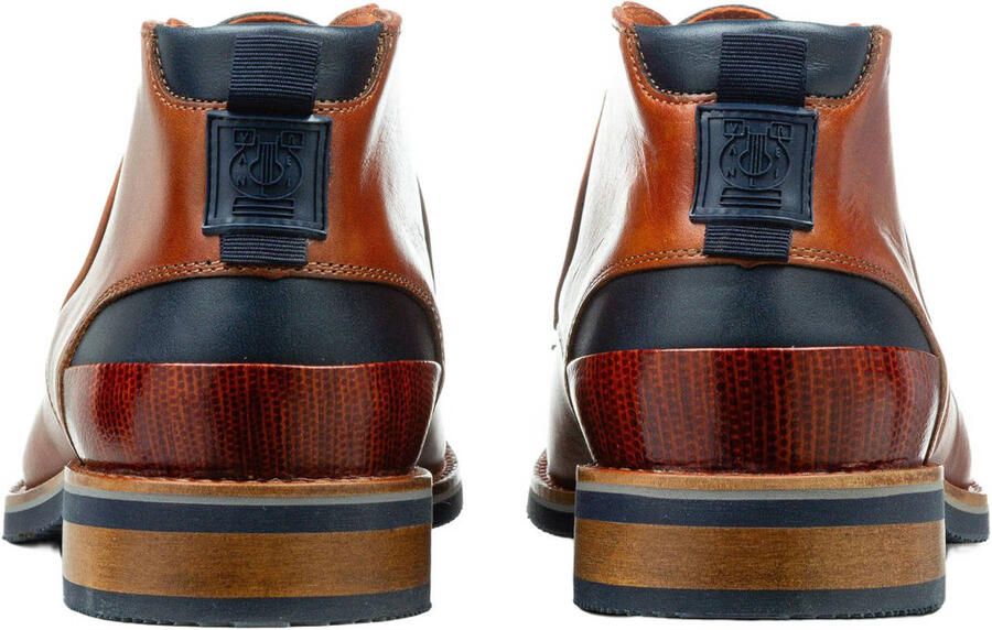 Van Lier Heren Cognac leren veterboots - Foto 3