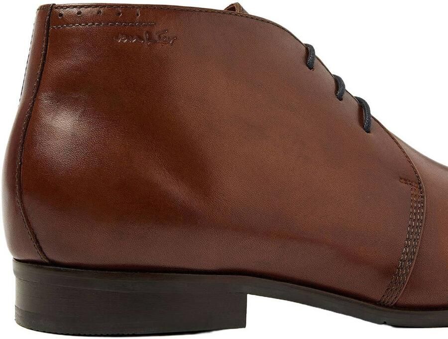 Van Lier leren veterschoenen cognac - Foto 2