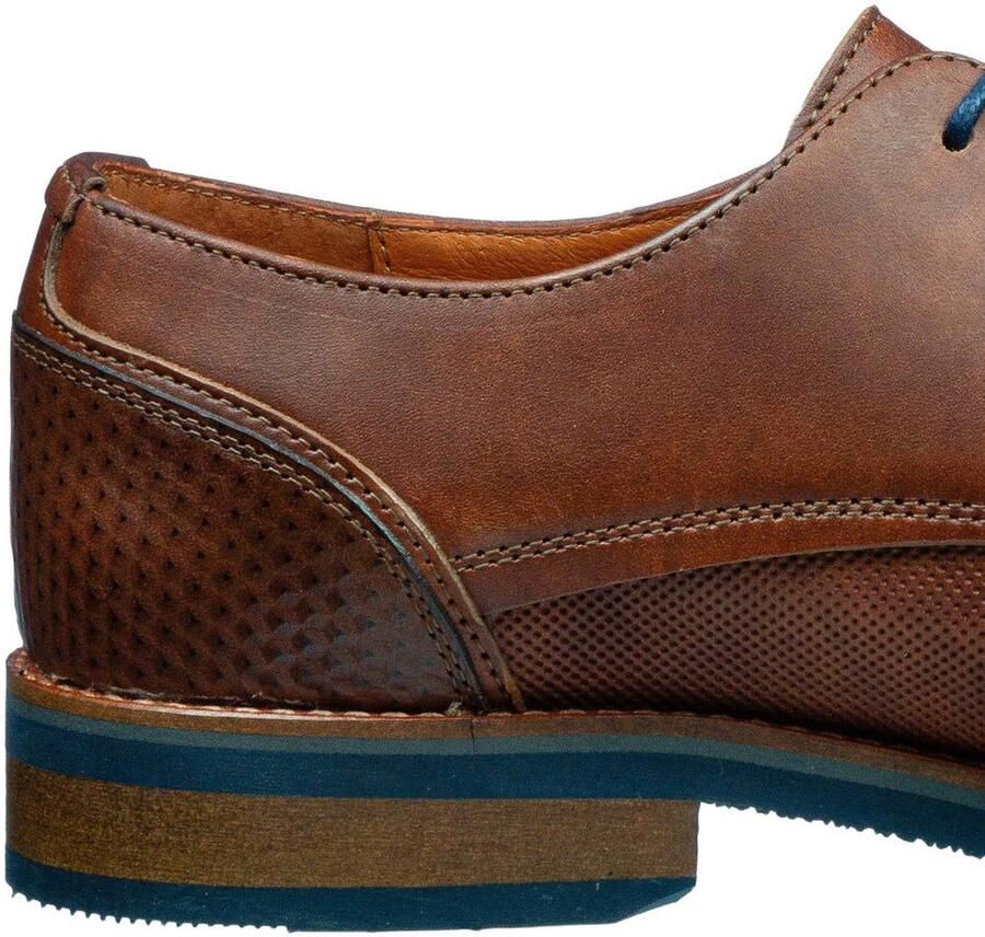 Van Lier leren veterschoenen cognac - Foto 2