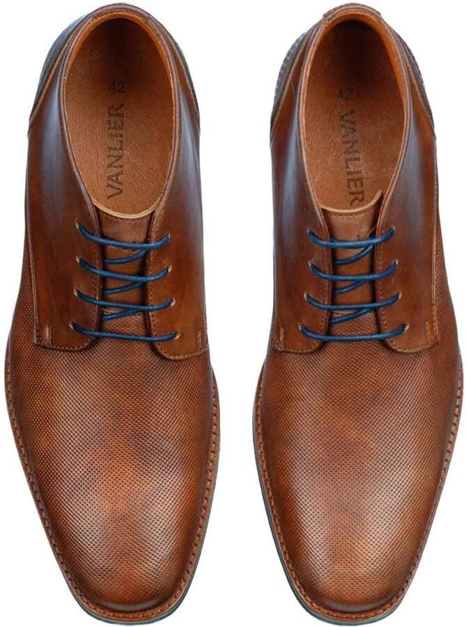 Van Lier leren veterschoenen cognac - Foto 3
