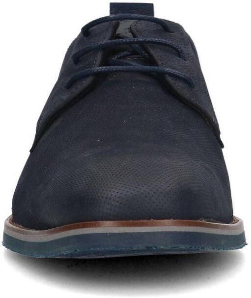 Van Lier Heren Blauwe Amalfi nubuck veterschoenen - Foto 3