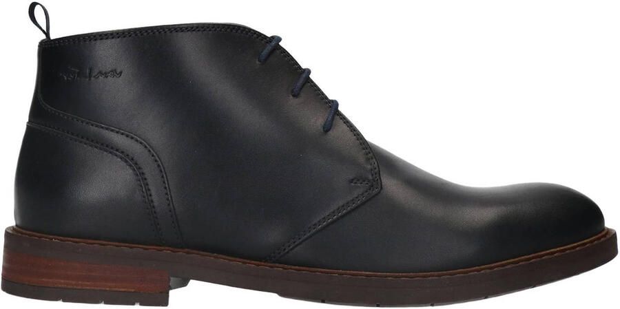 Van Lier Heren Zwarte leren veterschoenen