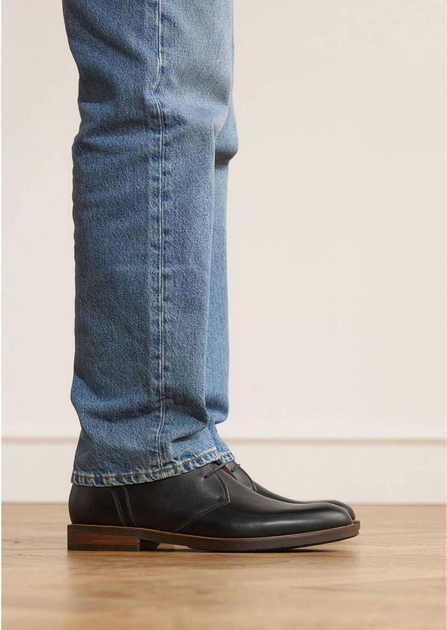 Van Lier Heren Zwarte leren veterschoenen - Foto 2