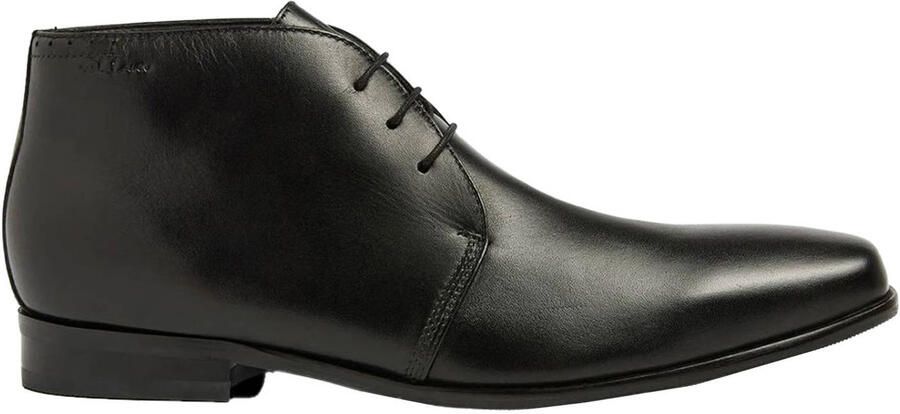 Van Lier leren veterschoenen zwart
