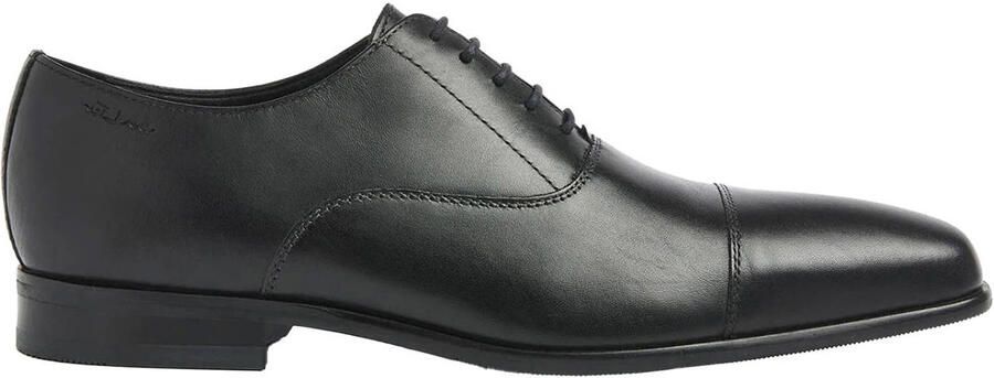 Van Lier leren veterschoenen zwart